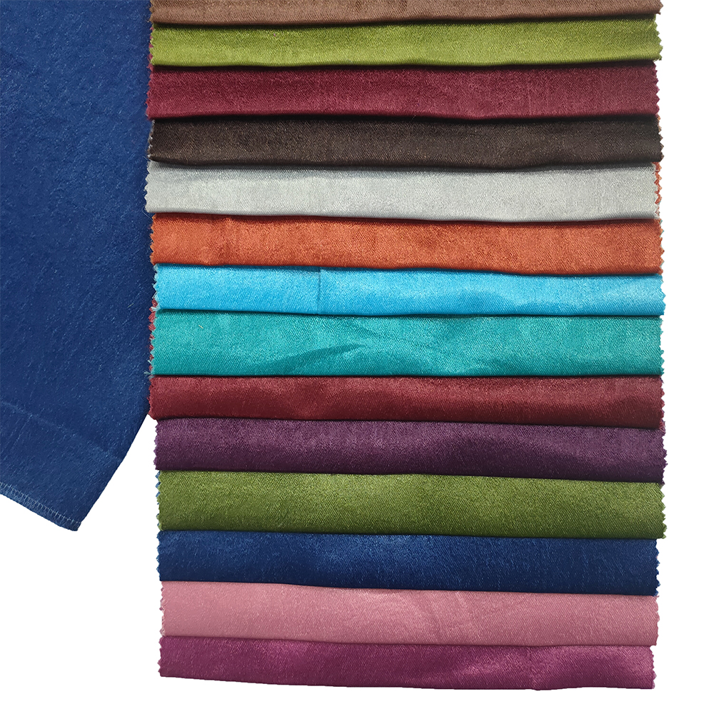 220GSM Weight Cheap  Polyester Plain Fleece Blackout Curtain Fabric