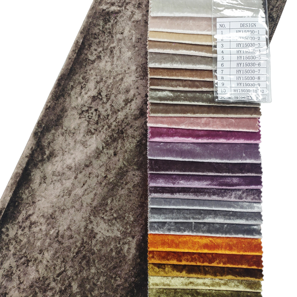 Customized Polyester Ice Velvet Window Curtain Fabric Wholesale
