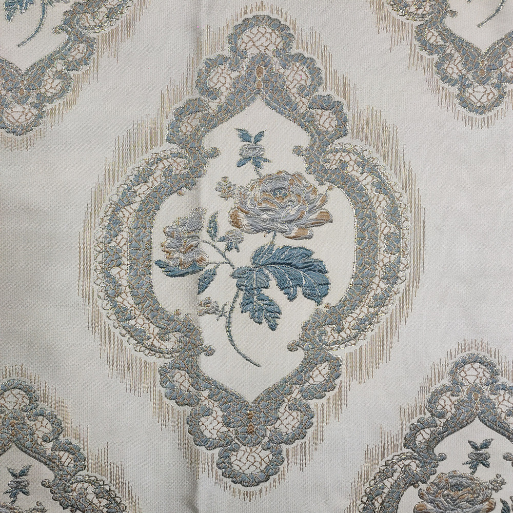 Middle Eastern Style  Polyester Multicolor Lurex Jacquard Curtain Fabric 
