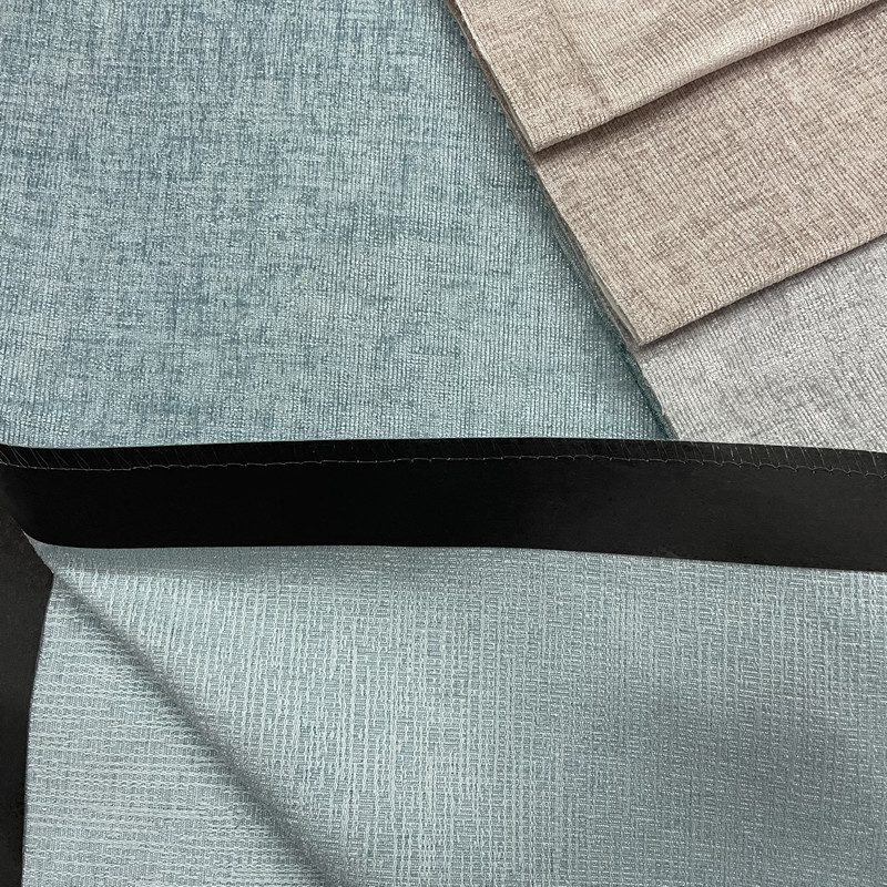  Simple Style Polyester Soft Chenille Curtain Fabric 