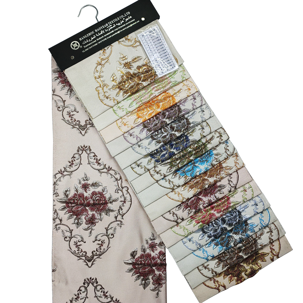 Luxury Style Polyester Material Jacquard Fabric for Curtain