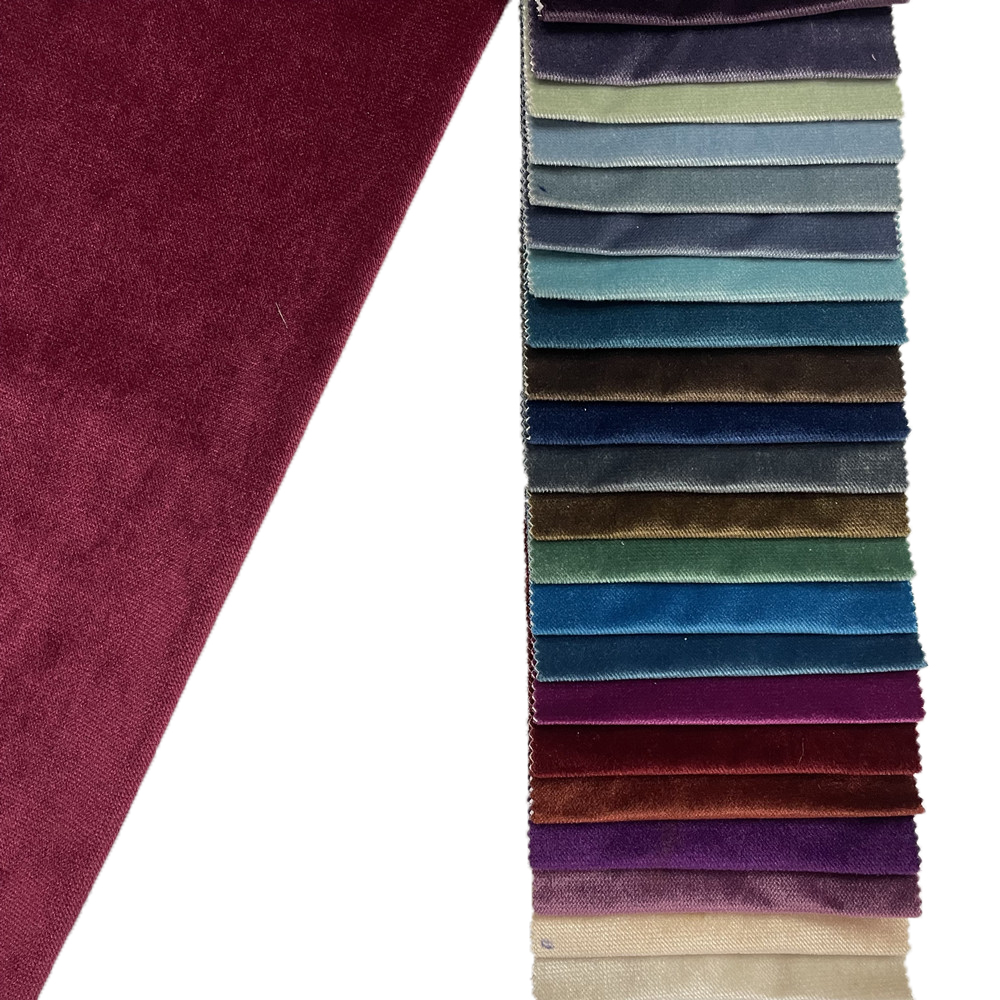 High Quality Multiple Colors Jaguar Plain Velvet Fabric for Curtain