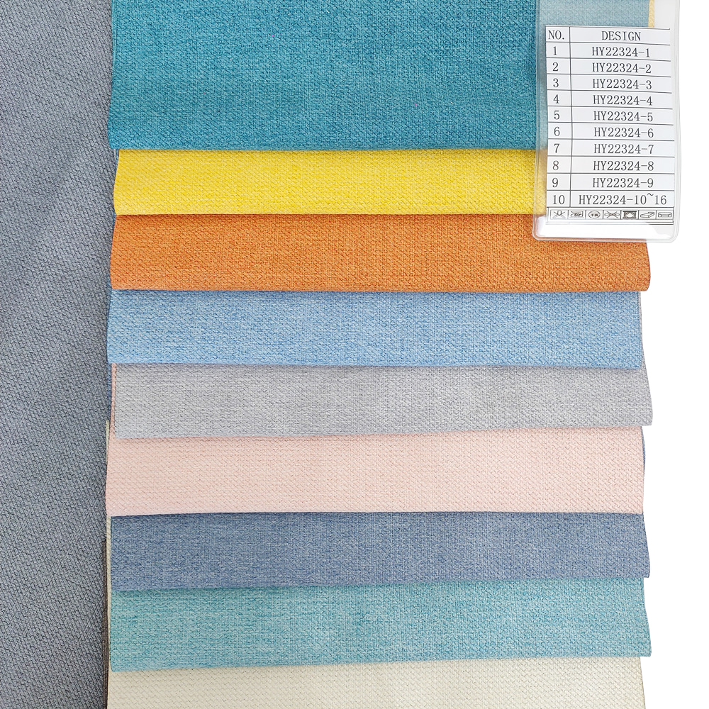 Morandi Color Pure Plain Linen Upholstery Fabric for Curtains