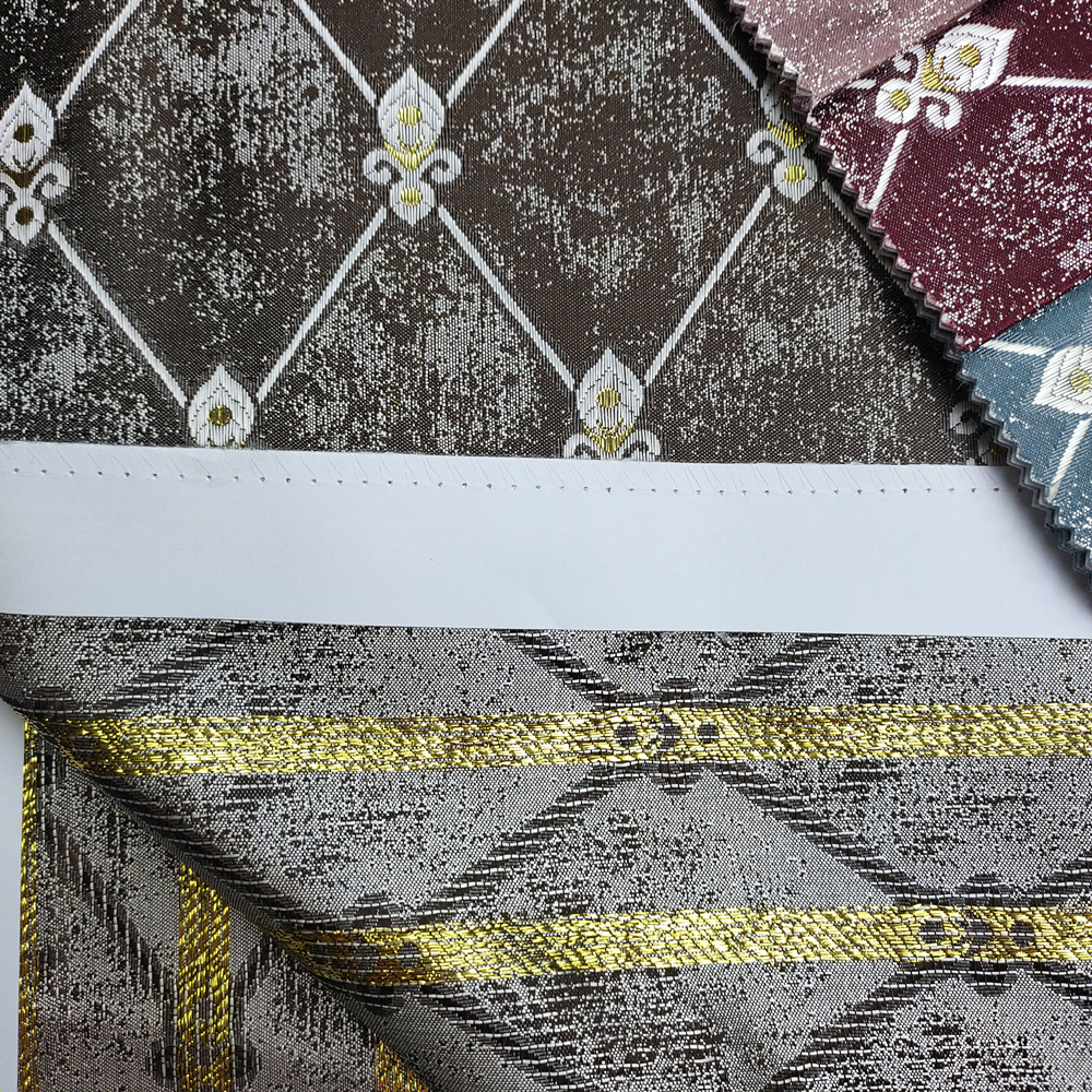 New Diamond Design Luxury High Quality Lurex Jacquard Curtain Fabric 