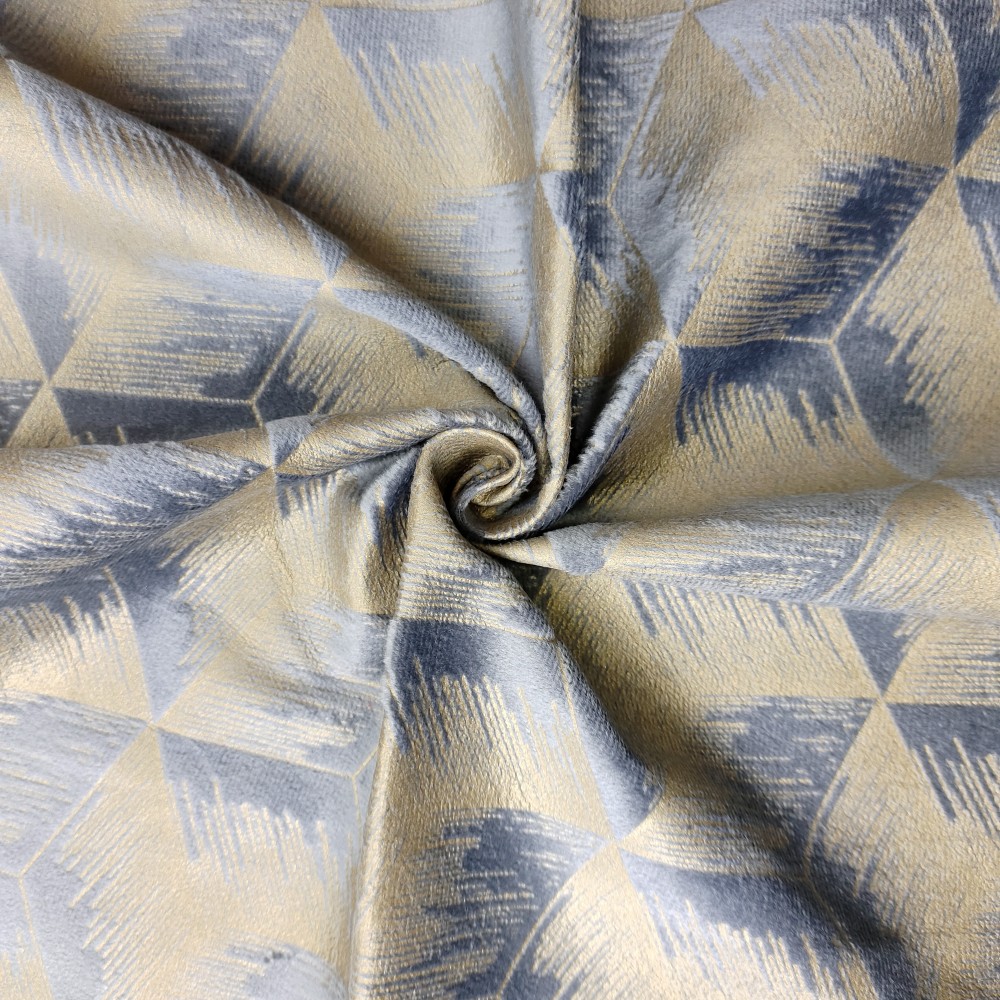 Customized Polyester Bronzed Glue Pressing Holland Velvet Curtain Fabric 