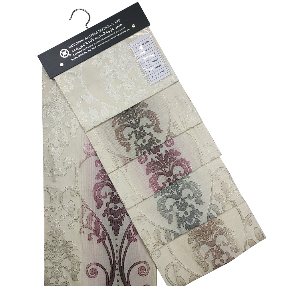 170GSM Middle Eastern Style Design Lurex Jacquard Curtain Fabric 