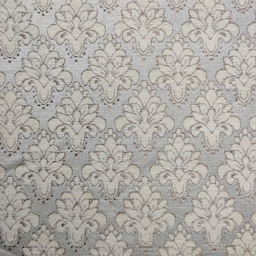Small European Flower Coffee Color Series Super Soft Chenille Jacquard Sofa Fabric 