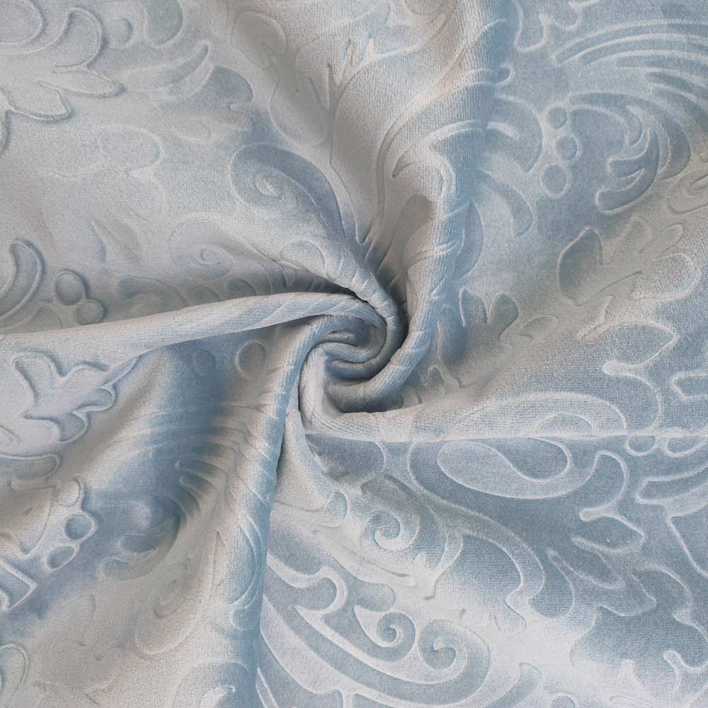 New Luxury Style 3D Embossed Holland Velvet Knitted Sofa Fabric 