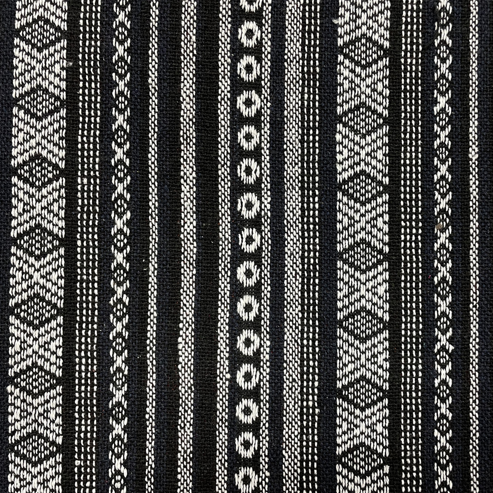 Ethnic Style Recycled Cotton Yarn Dyed Jacquard Fabric for Clothing Sofa Cushion Bags