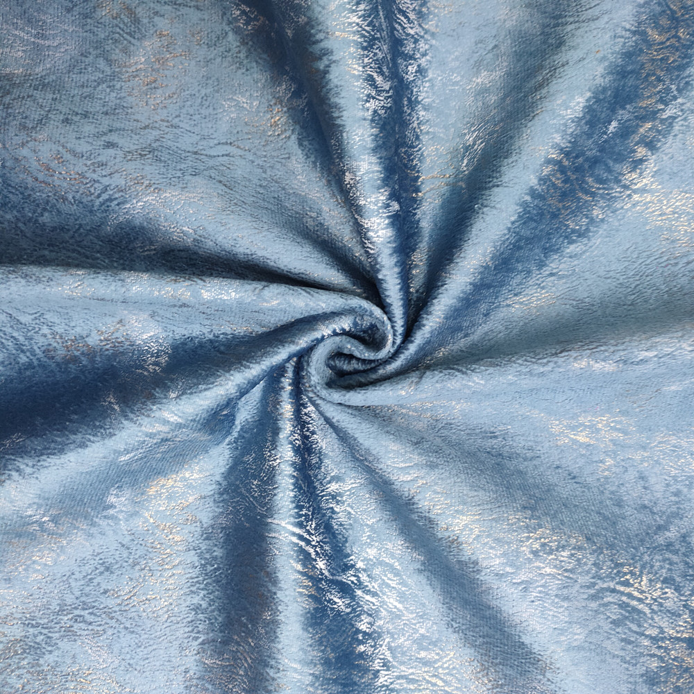 Gilt Design Super Soft Bronzing and Pressure Glue Holland Velvet Sofa Fabric