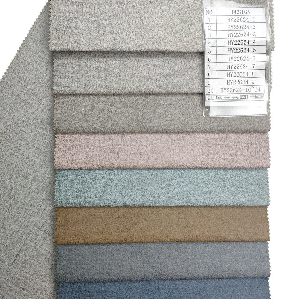 Polyester Waterproof Stain Repellent Printing Tech Faux Leather Sofa Fabric