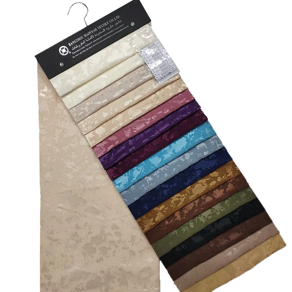 225GSM Multiple Color Polyester Map Floral Jacquard Curtain Fabric