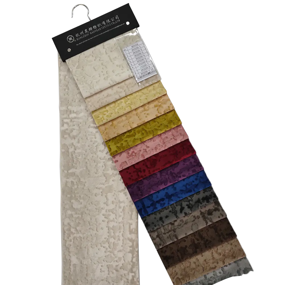 250GSM Customized Italian Velvet Ice Flower Velvet Curtain Fabric 