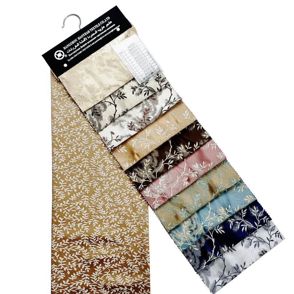 Latest Tendril Designs Luxury Blackout Jacquard Fabric for Curtain