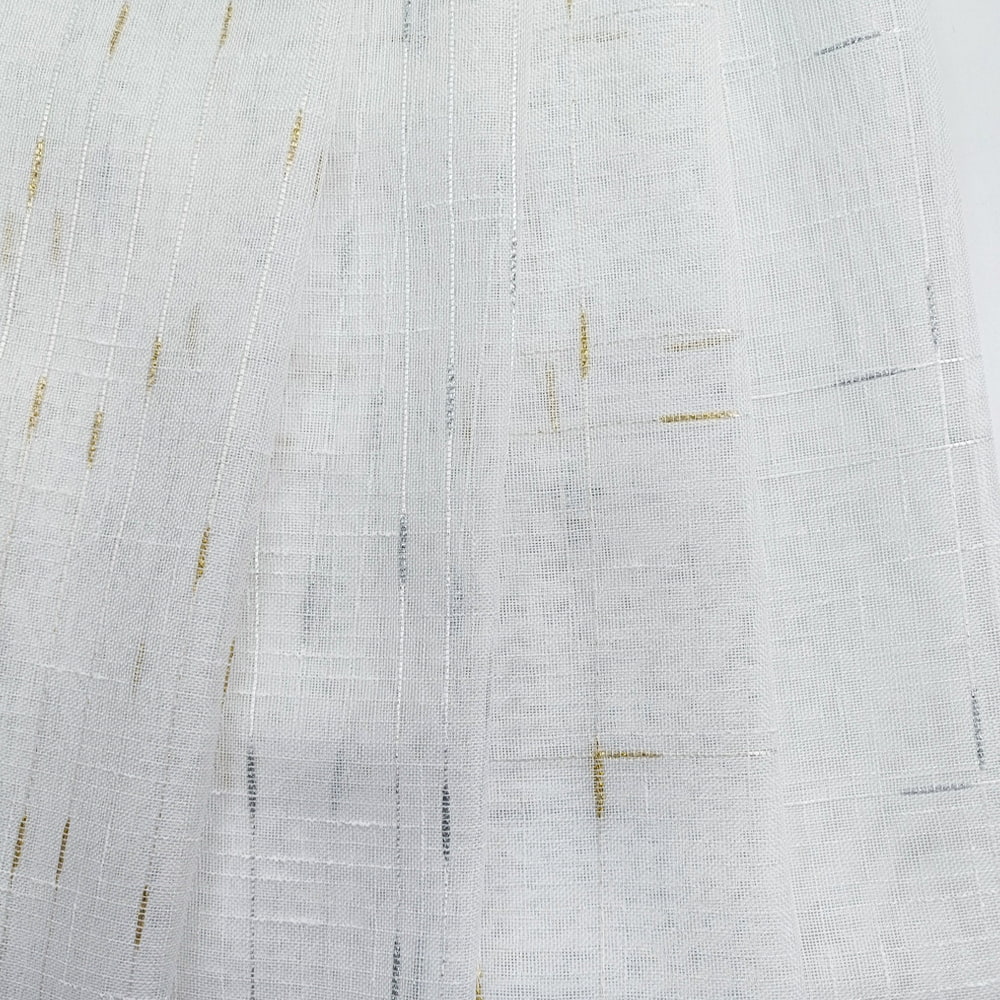 Factory Supply High Quality Polyester/Linen Blended Yarn Transparent Sheer Voile Curtain Fabric For The Living Room