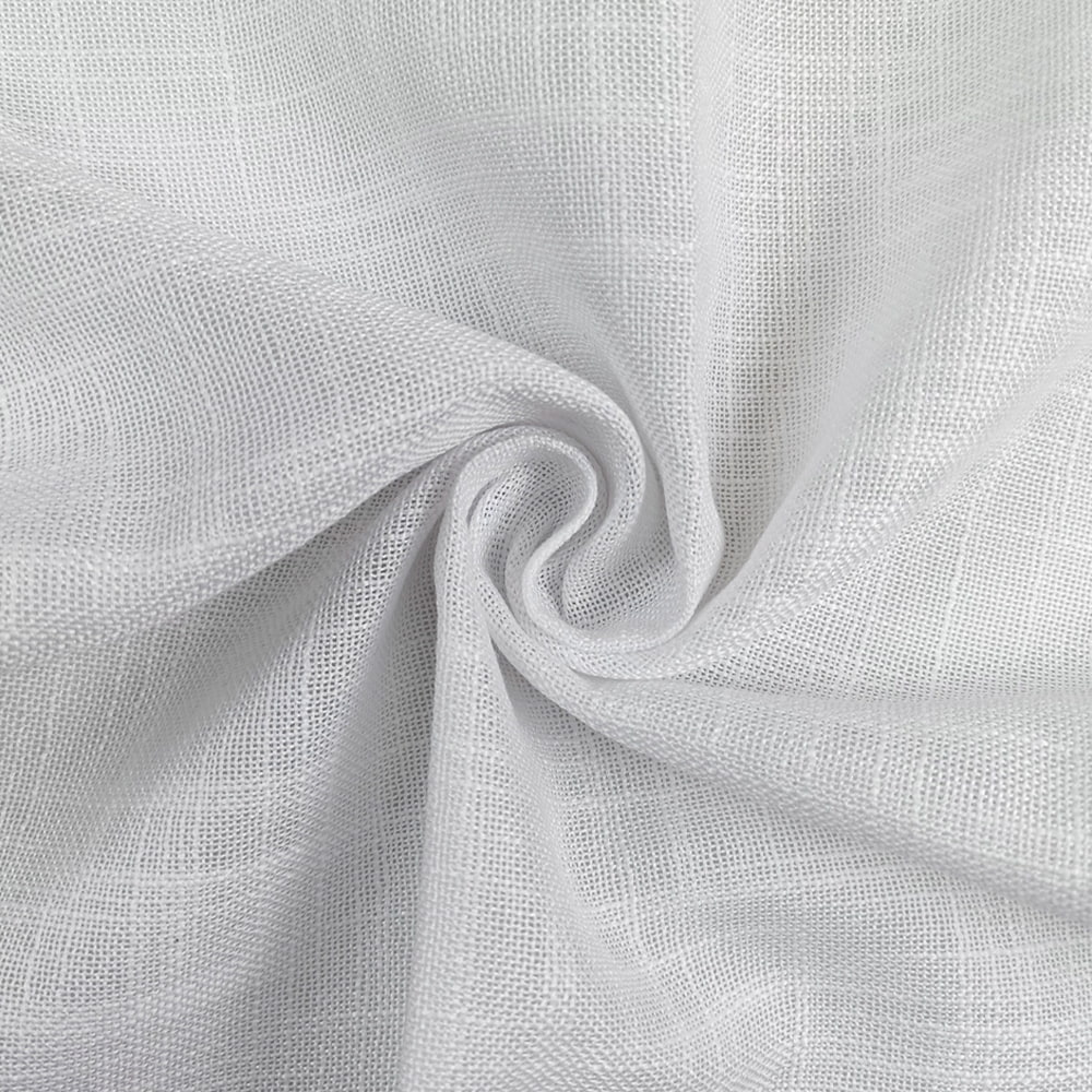 Best Selling Classic Linen Sheer Curtain Fabric Slub Texture Voile Transparent Tulle Home Textile Fabric For Hotel Home Curtain