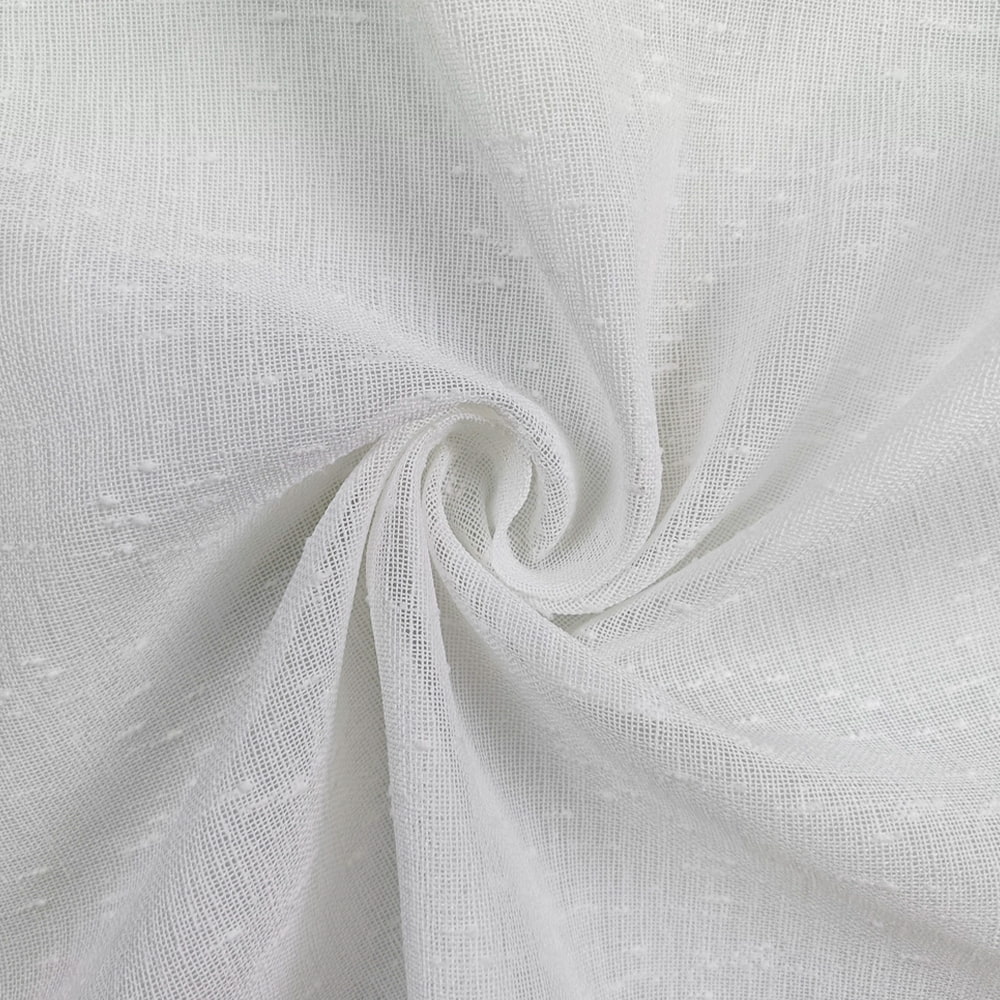 Factory Direct Sales High Quality Solid Color Luxury Style Sheer Curtain Fabric Linen Pattern For Home Textile