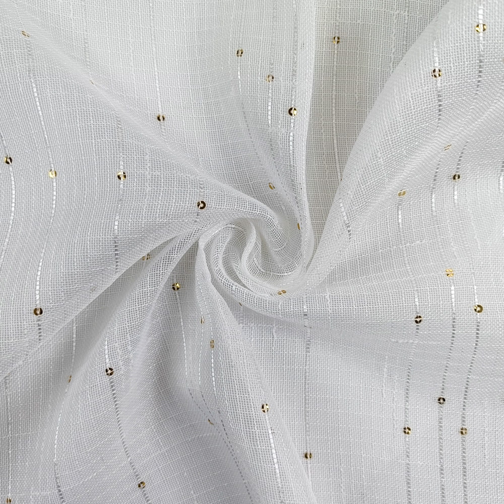 Factory Direct Sales High Quality Solid Color Luxury Style Sheer Curtain Fabric Linen Pattern For Home Textile