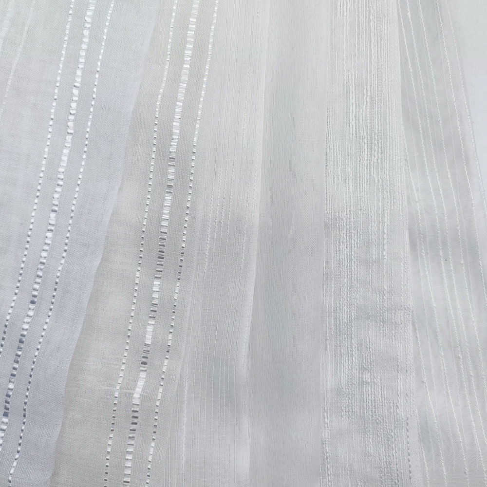 Factory Supply High Quality Polyester/Linen Blended Yarn Transparent Sheer Voile Curtain Fabric For The Living Room