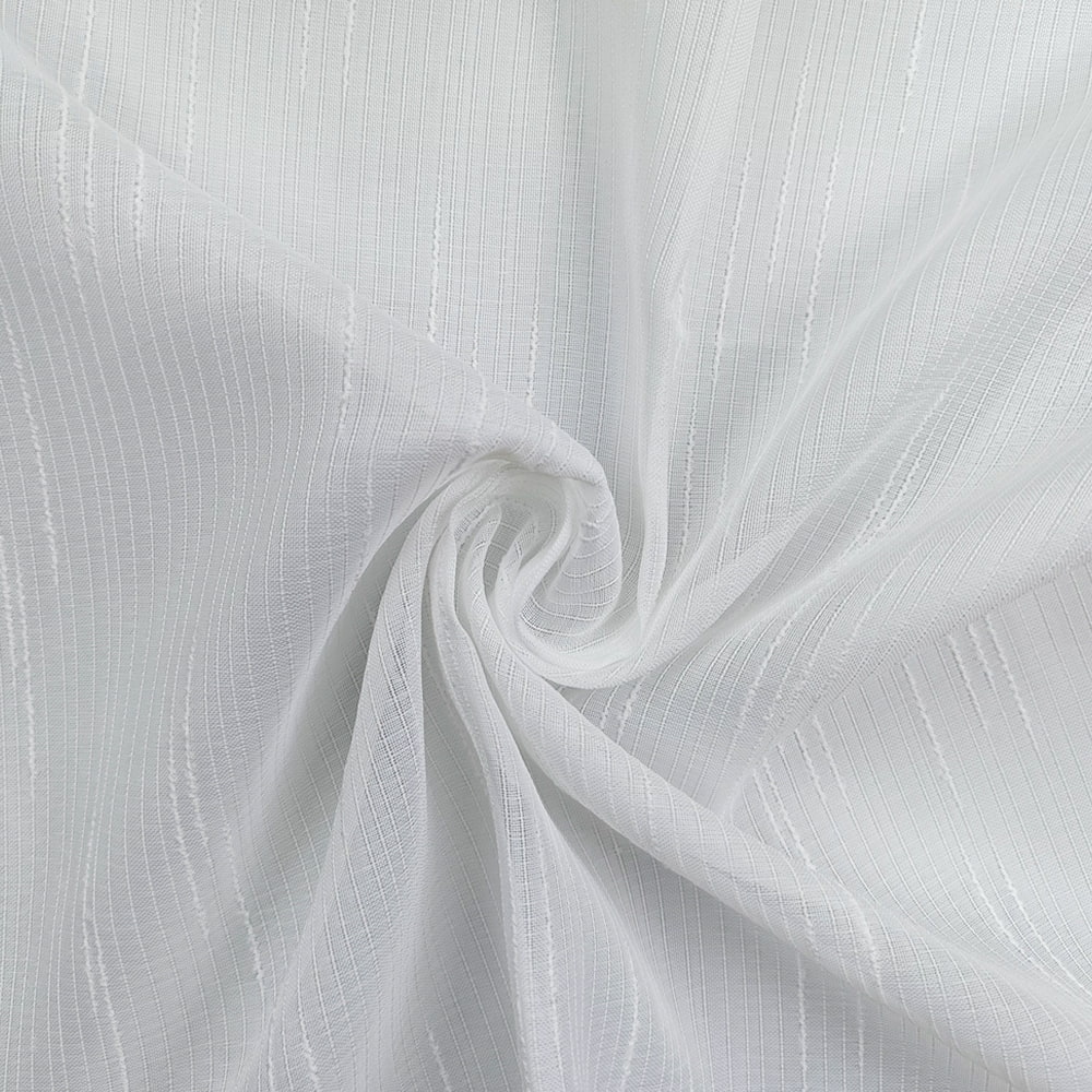 Factory Supply High Quality Polyester/Linen Blended Yarn Transparent Sheer Voile Curtain Fabric For The Living Room