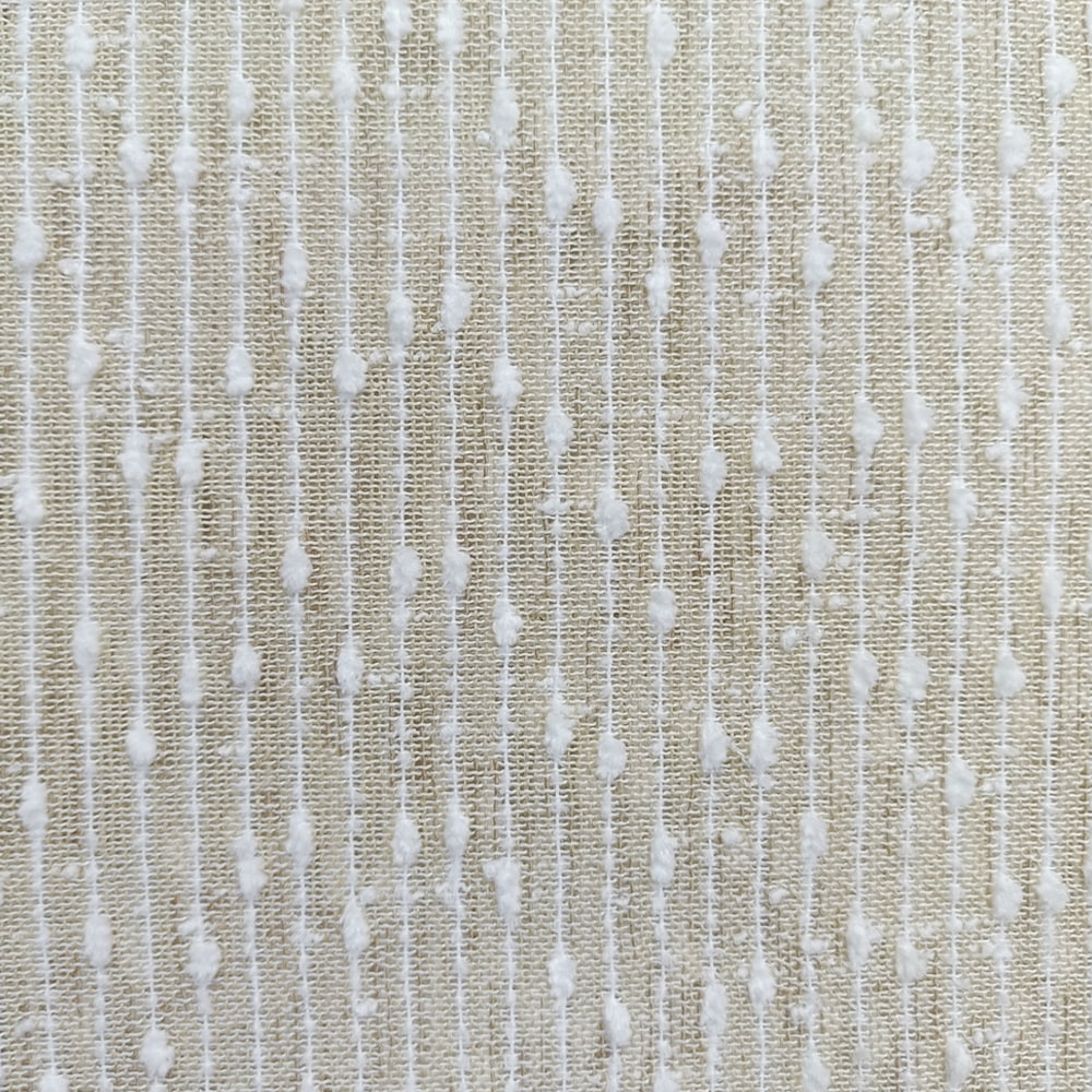 Factory Supply Linen Style Necked Linen/cotton Blended Yarn Transparent Sheer Voile Curtain Fabric for the Living Room