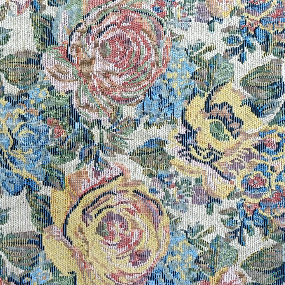 National Style Recycled Cotton Yarn-dyed Jacquard Upholstery Fabric for Sofa Cushion Backpack Bags and Other Home Decoration