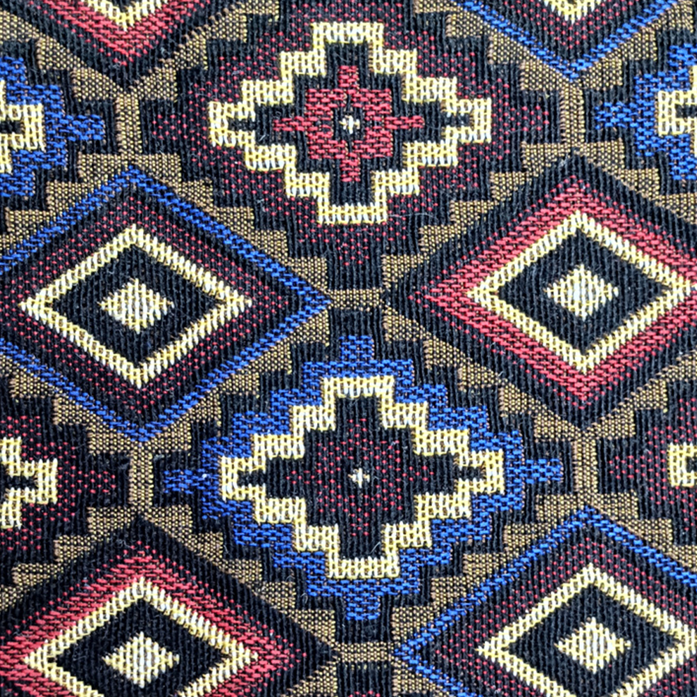 National Style Recycled Cotton Yarn-dyed Jacquard Upholstery Fabric for Sofa Cushion Backpack Bags and Other Home Decoration
